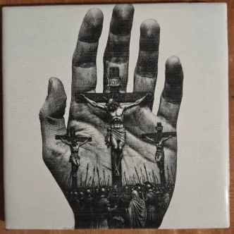 Laser engraving by Scott Harvey, made with DithX